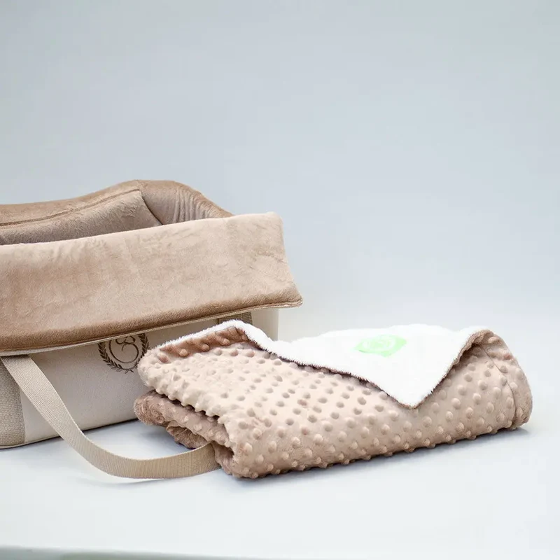 Wendedecke "2 Sides" in beige-weiss