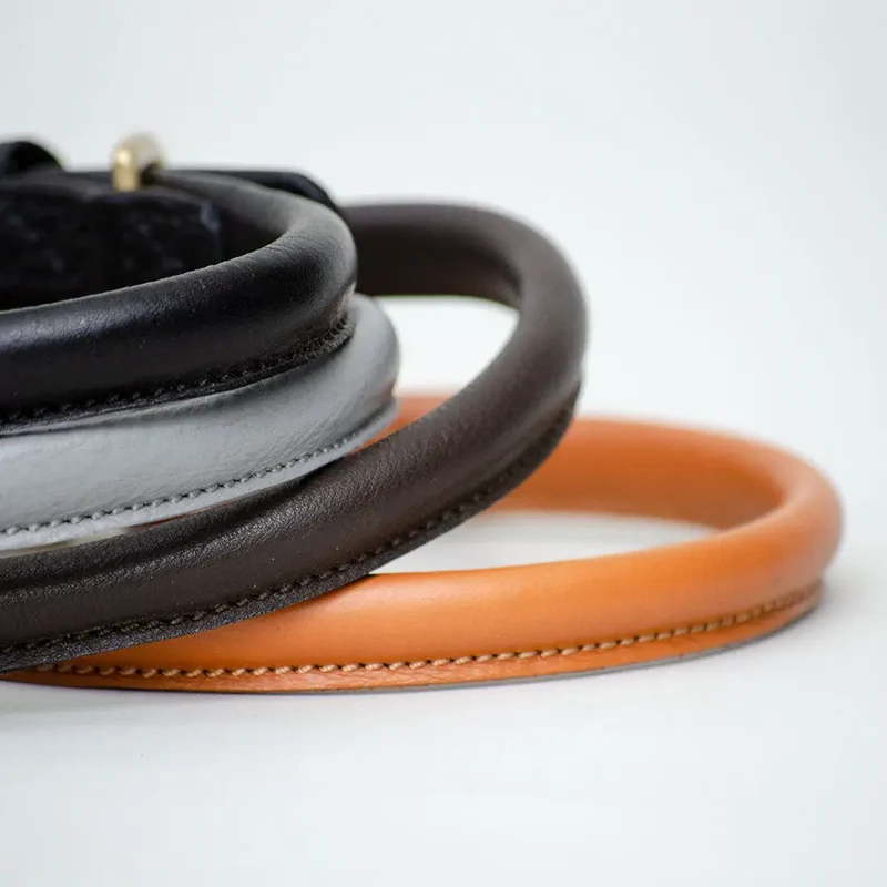 Hundehalsband aus Leder "simply chic" - London Tan