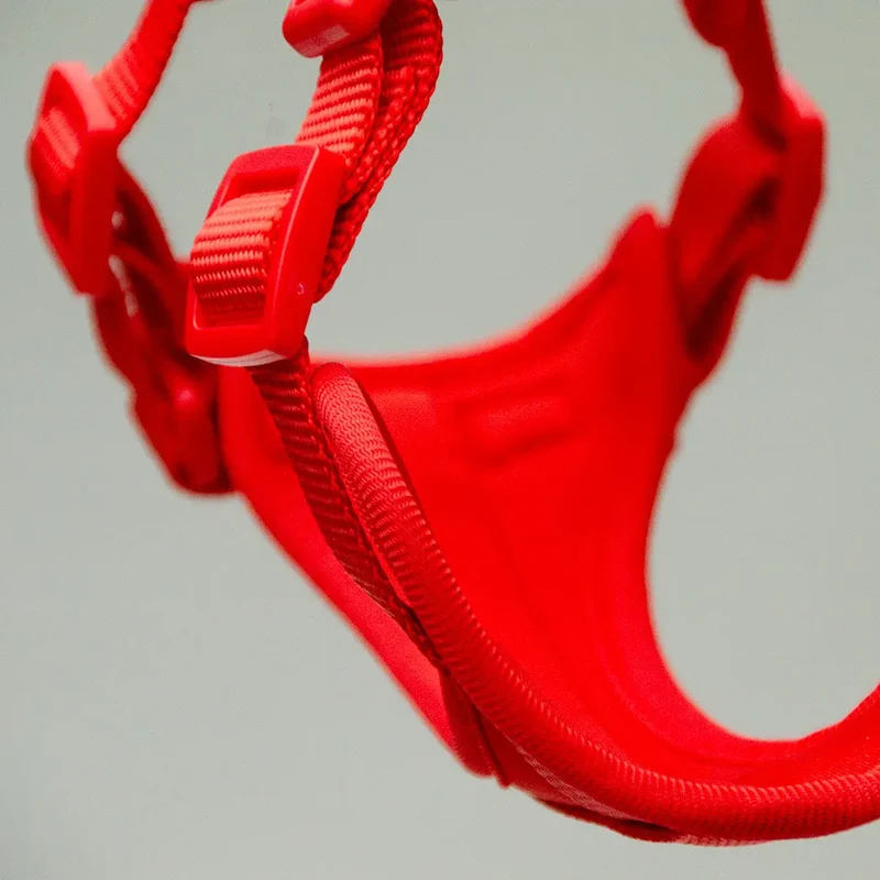 Hundegeschirr - "Soft & Safe" red