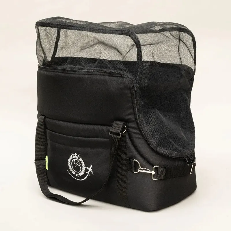 Hundeflugtasche "AIR XL-LONG" Lunch & Dinner - black
