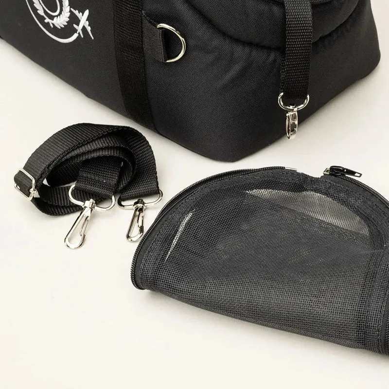 Hundeflugtasche "AIR XL-LONG" Lunch & Dinner - black