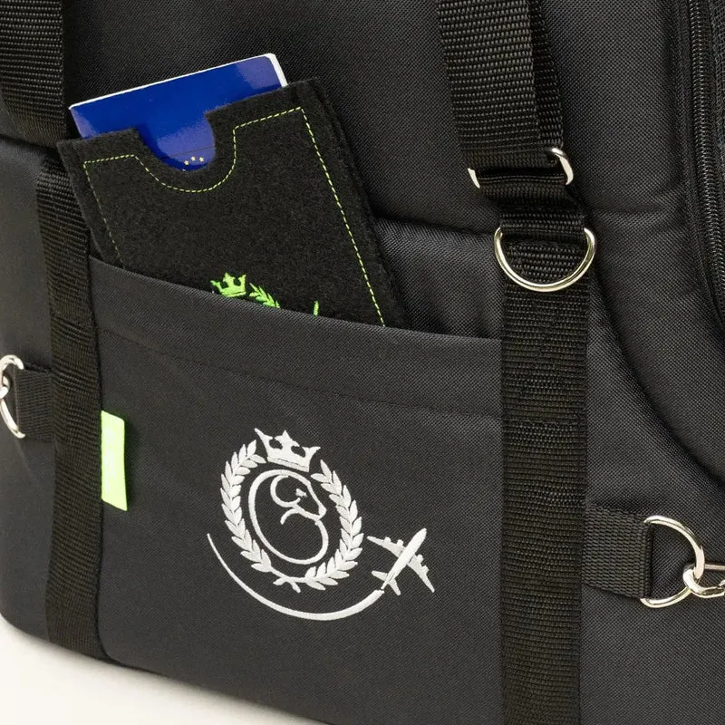 Hundeflugtasche "AIR XL-LONG" Lunch & Dinner - black