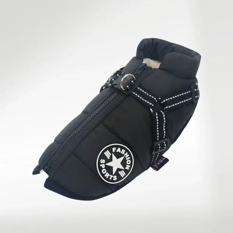 Sportswear Jacke für Hunde - schwarz