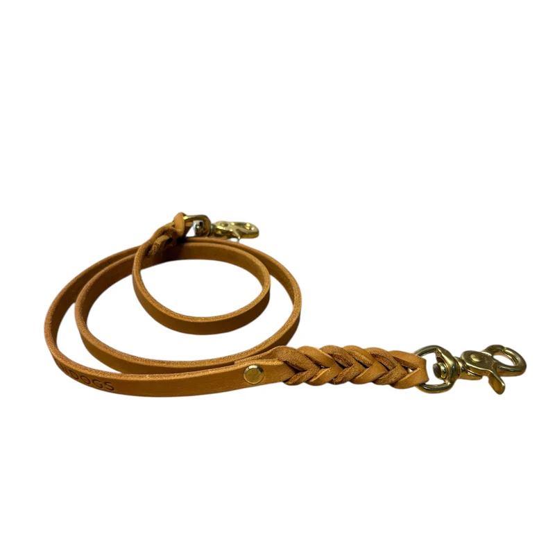 Verbindungsteil aus Leder für mehrere Hunde an einer Leine (1 Stück)