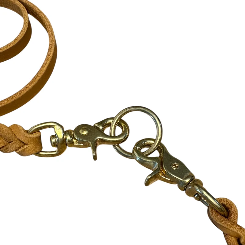Verbindungsteil aus Leder für mehrere Hunde an einer Leine (1 Stück)