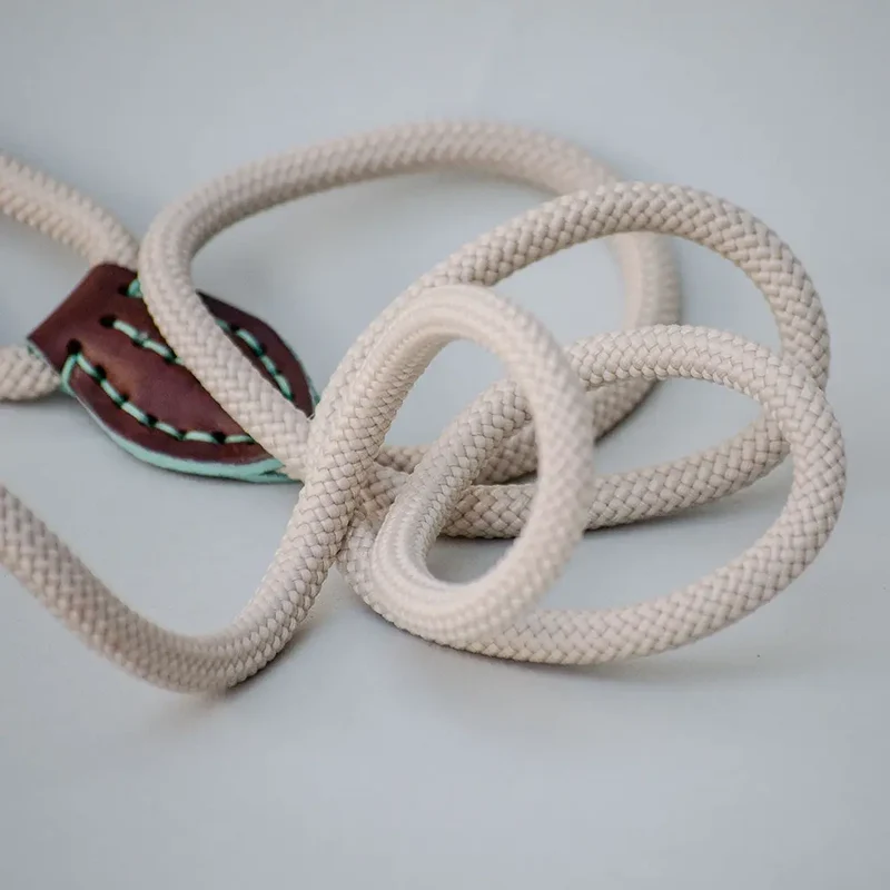 Bohemian Führleine - "white sands leash SLIM"