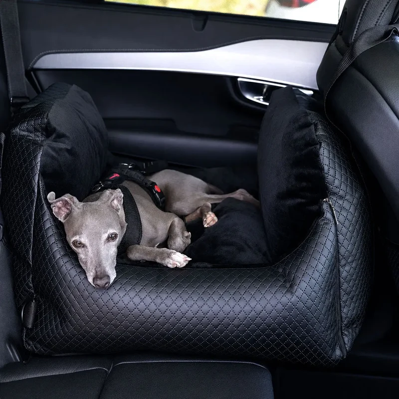 ISOFIX-Hundeautositz „Travel Deluxe" – Black Magic