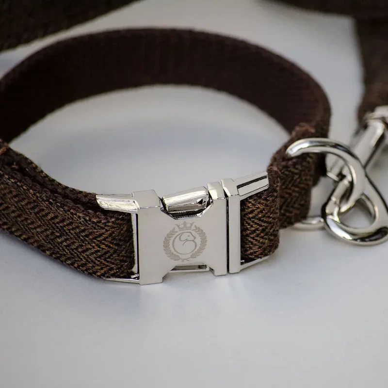 Hundehalsband „Balmoral“ - braun