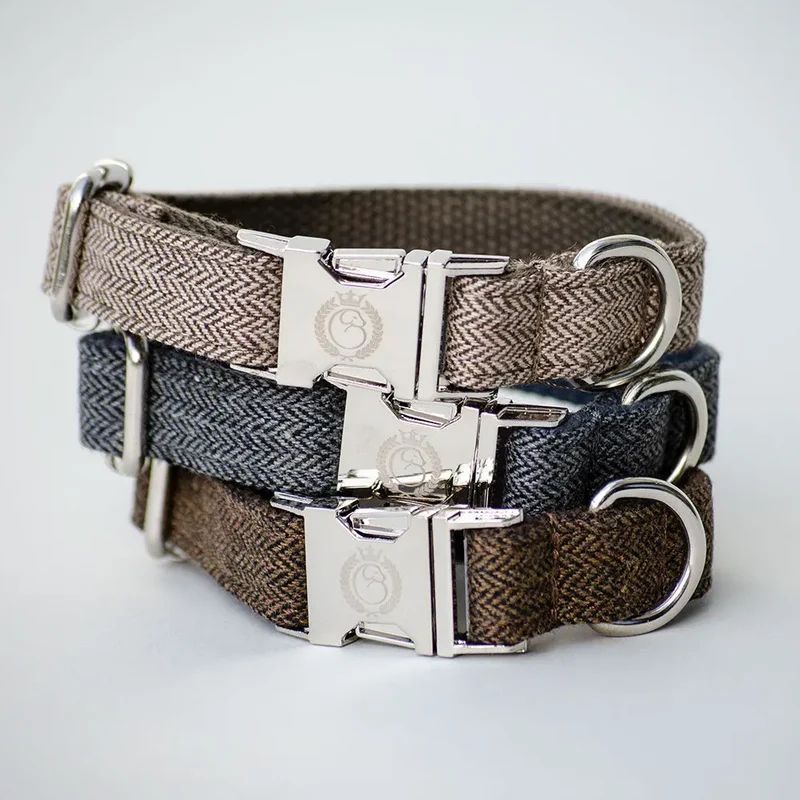 Hundehalsband „Balmoral“ - braun