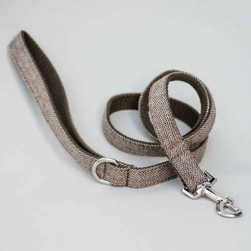 Hundeleine „Balmoral“ in beige