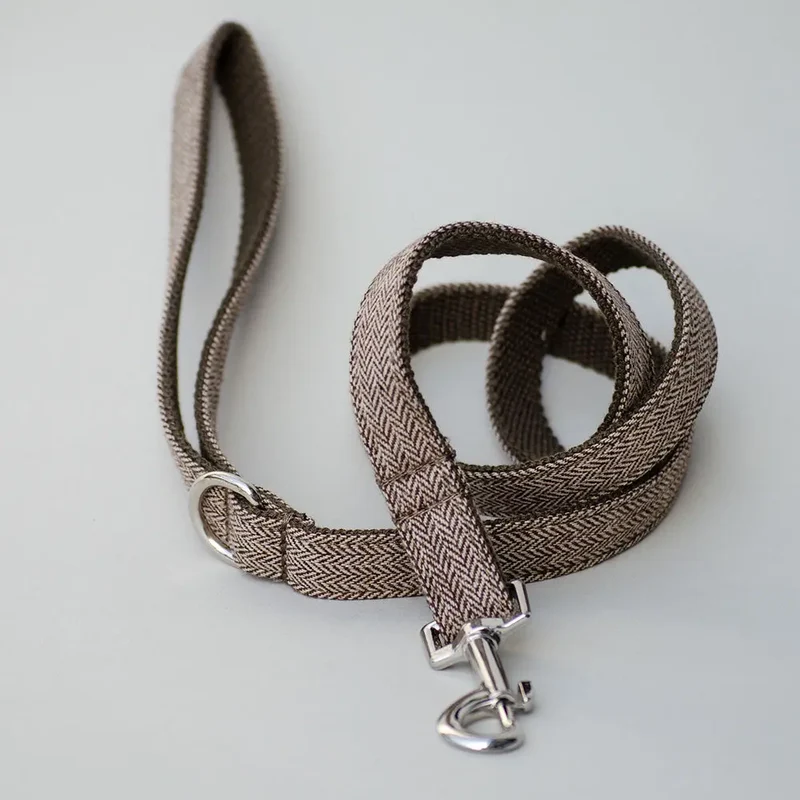Hundeleine „Balmoral“ in beige