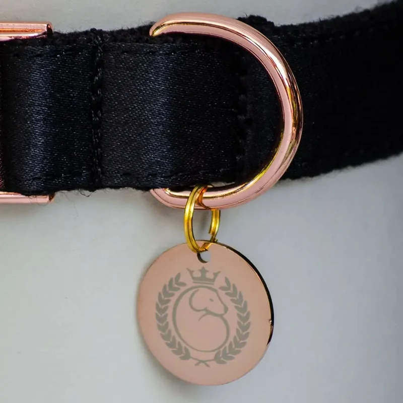personalisierte Haustiermarke "Rosé Gold" - 4legs.de