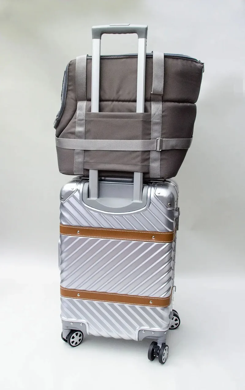 Hundeflugtasche AIR XL-LONG Lunch & Dinner – Taupe