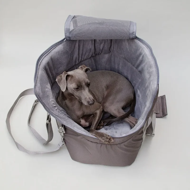 Hundeflugtasche AIR XL-LONG Lunch & Dinner – Taupe