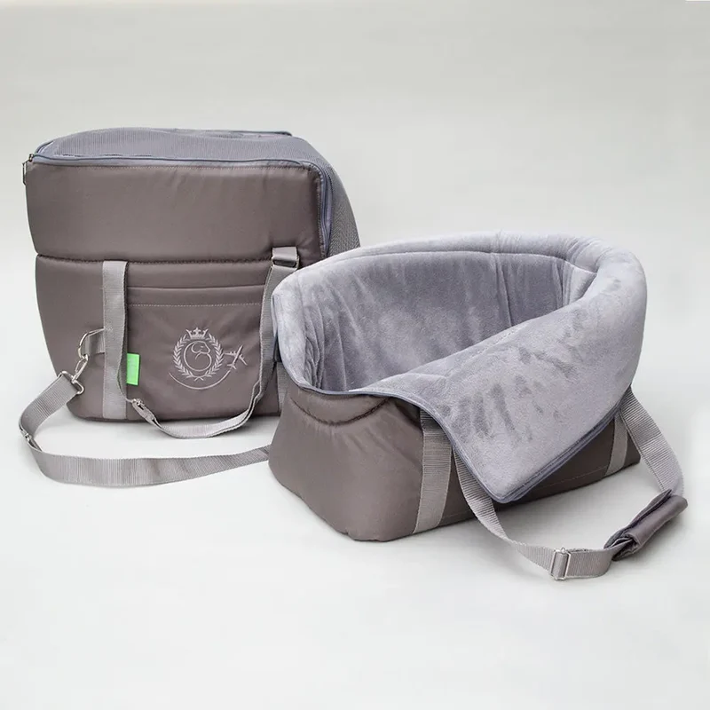 Hundeflugtasche AIR XL-LONG Lunch & Dinner – Taupe