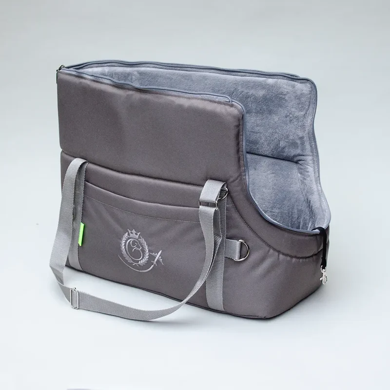 Hundeflugtasche AIR XL-LONG Lunch & Dinner – Taupe
