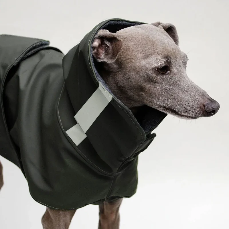 Warmer Hunde-Regenmantel "Safe From Rain" anthrazit