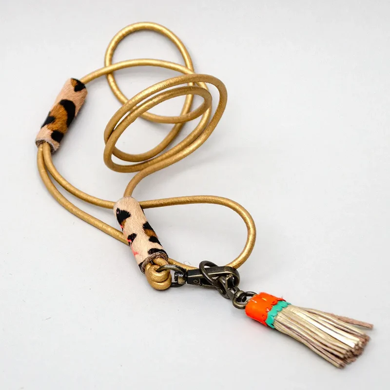 Boho Leine für kleine Hunde- "Goldie"