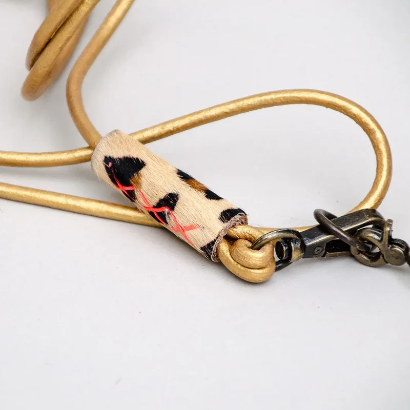 Boho Leine für kleine Hunde- "Goldie"