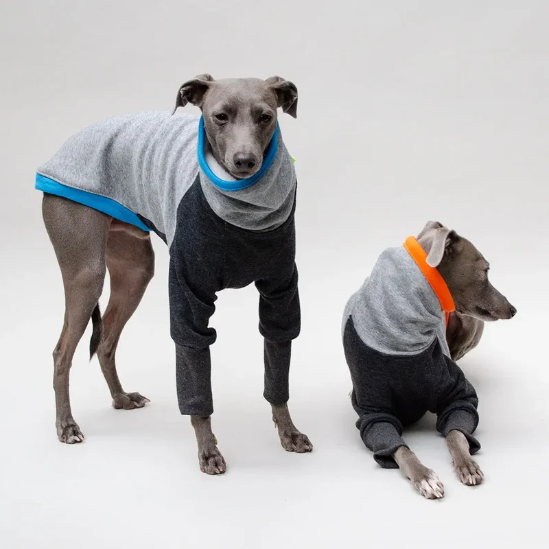 Kuscheliger Hunde-Sweater Bicolor "Baseball"