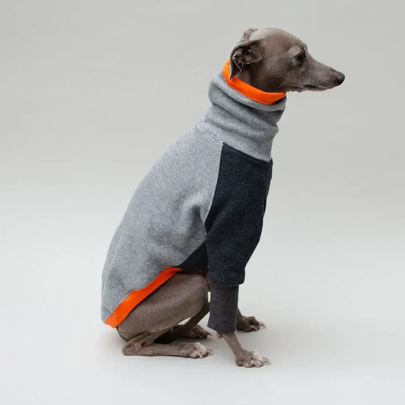 Kuscheliger Hunde-Sweater Bicolor "Baseball"
