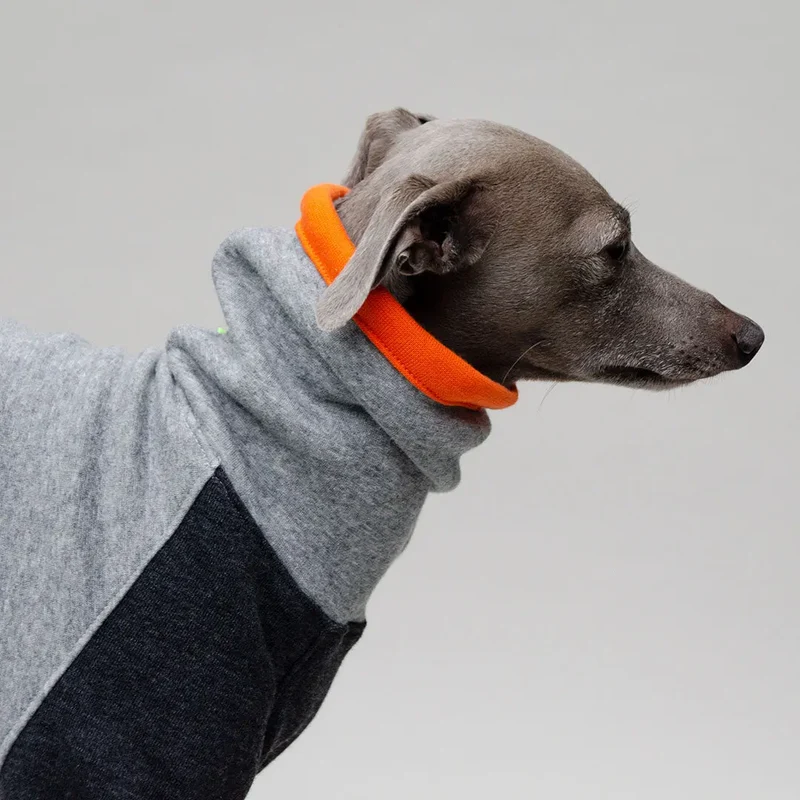 Kuscheliger Hunde-Sweater Bicolor "Baseball"