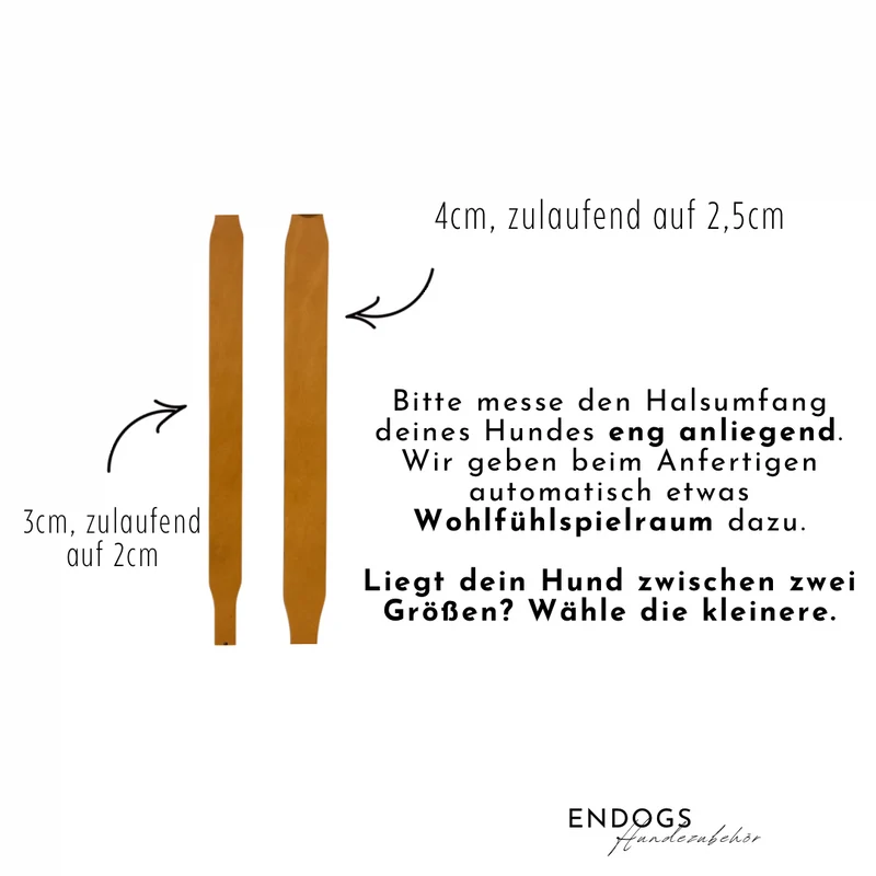Konfigurator | Personalisierbares Zugstopp Halsband aus breitem Fettleder