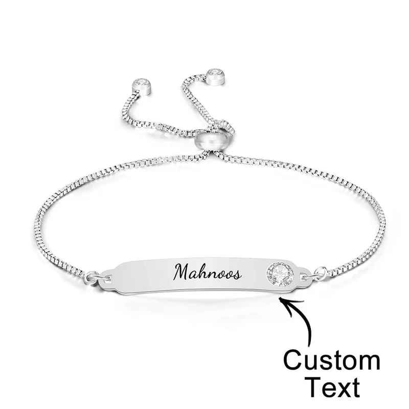 Namensarmband mit Strass - Geschenkidee