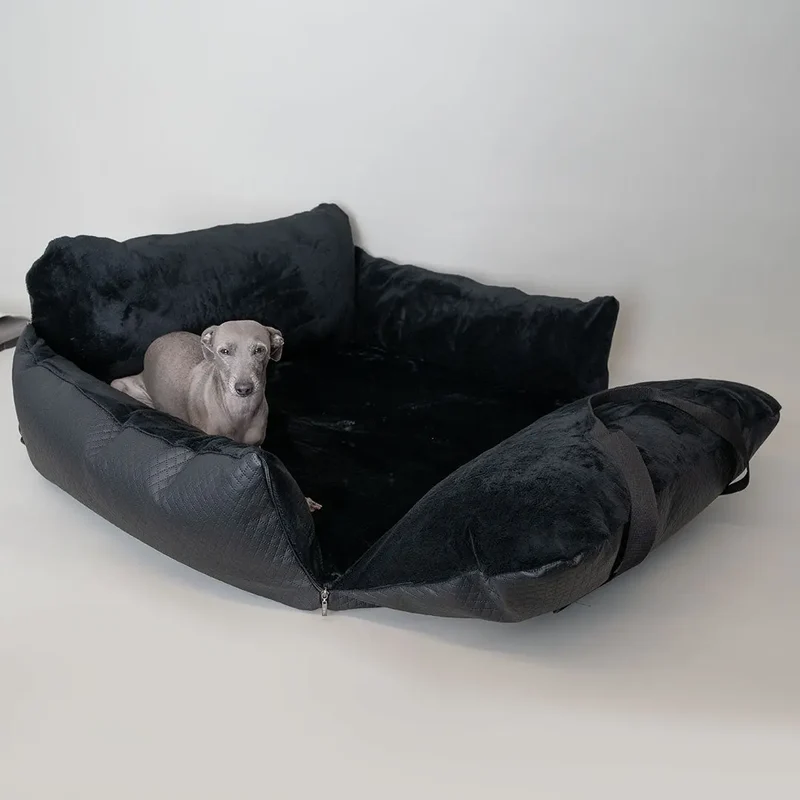 Hundeautositz „Black Magic Travelbed" – XXXL, bis 35 kg