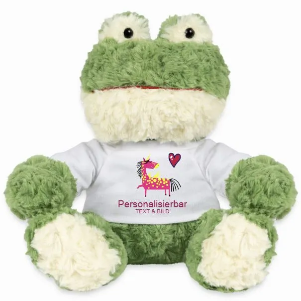 Prüschtier - Frosch Torge personalisierbar