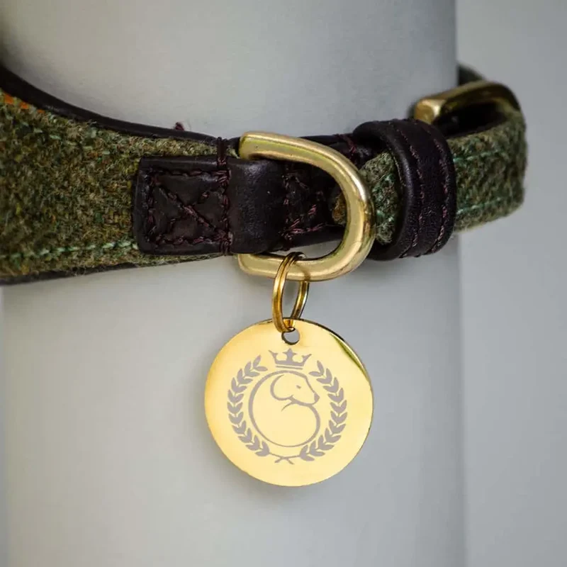 individuell gravierte Hundemarke "Gold" - 4legs.de
