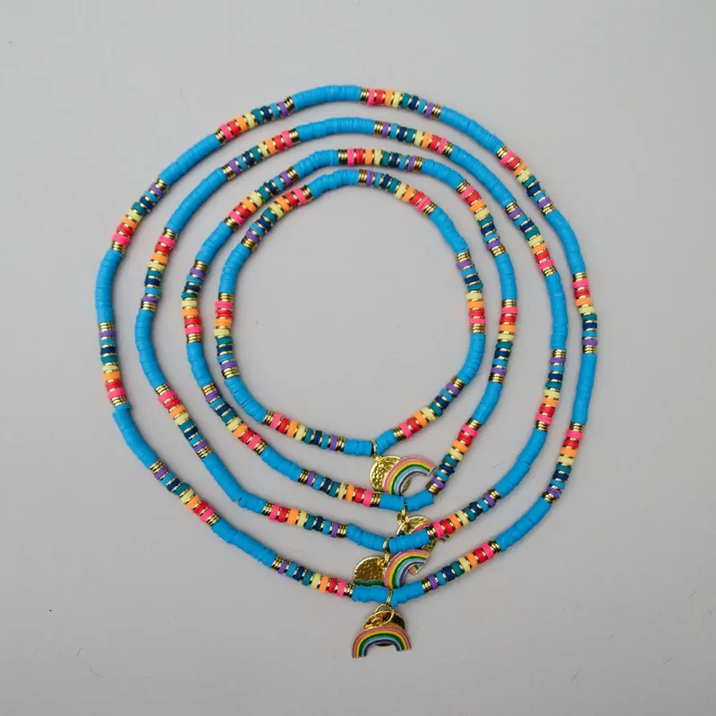Bohemian Hundekette - "ibiza jewel BLUE"