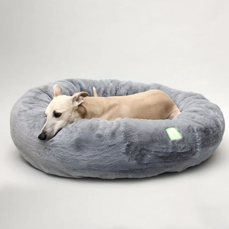 Flauschiges Hundebett "Day Dream" - grau