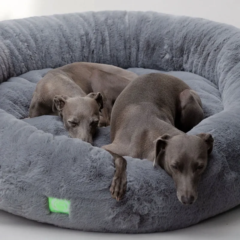 Flauschiges Hundebett "Day Dream" - grau