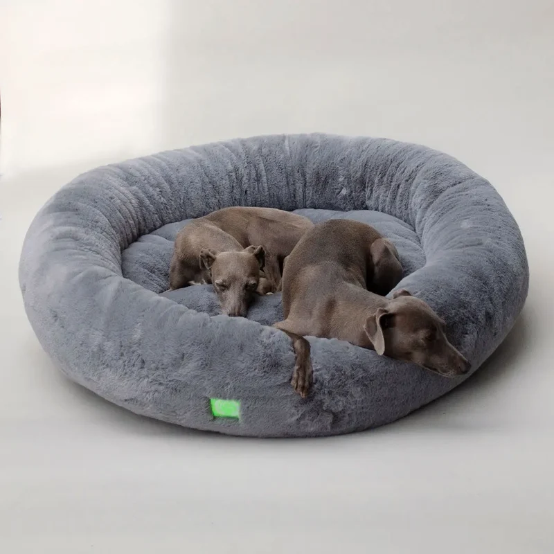 Flauschiges Hundebett "Day Dream" - grau