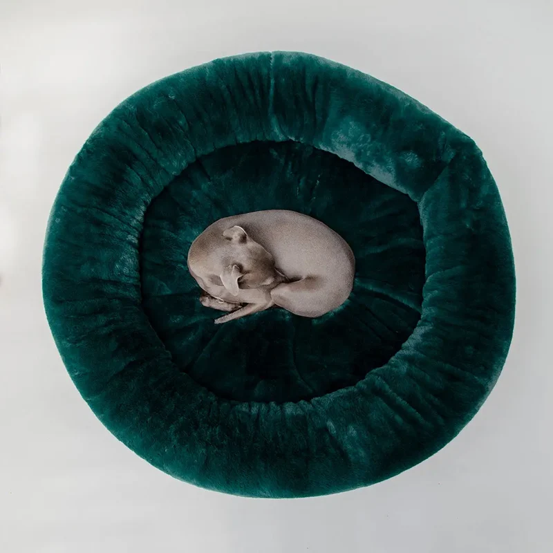Kuschelbett für Hunde "Royal Pouf" - grün