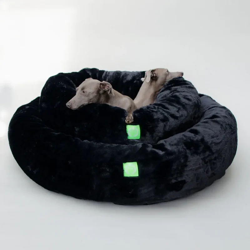 Kuscheliges Hundebett „Noir“ - schwarz