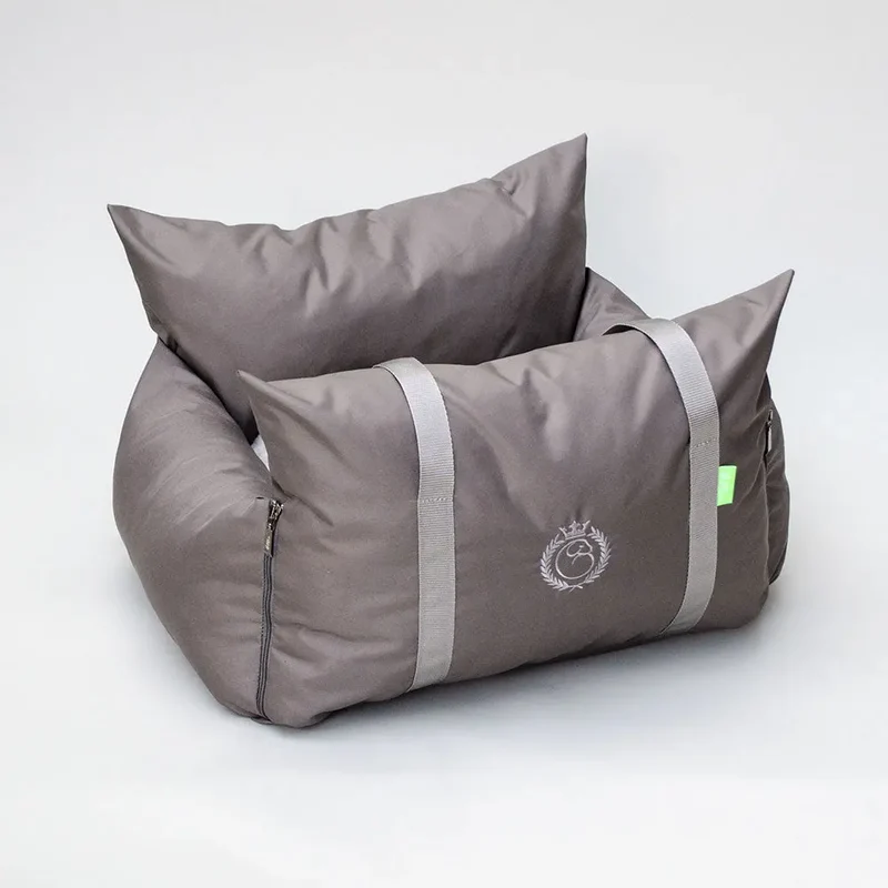 ISOFIX-Hundeautositz „Slide Out Deluxe" – Taupe