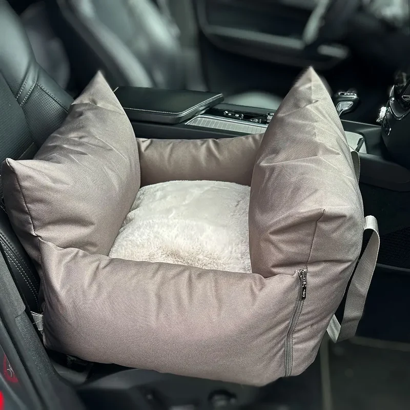 ISOFIX-Hundeautositz „Slide Out Deluxe" – Taupe
