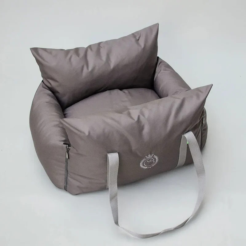 ISOFIX-Hundeautositz „Slide Out Deluxe" – Taupe