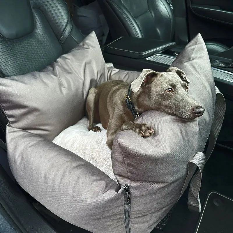 ISOFIX-Hundeautositz „Slide Out Deluxe" – Taupe