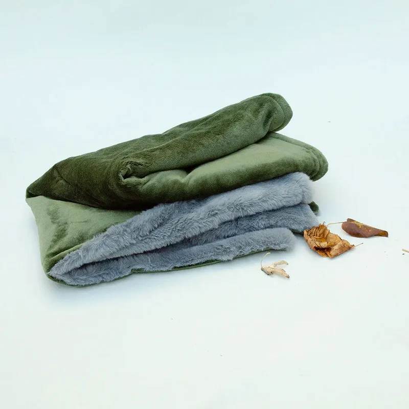 Luxus Hundedecke "Plaid - Deluxe" oliv-grey