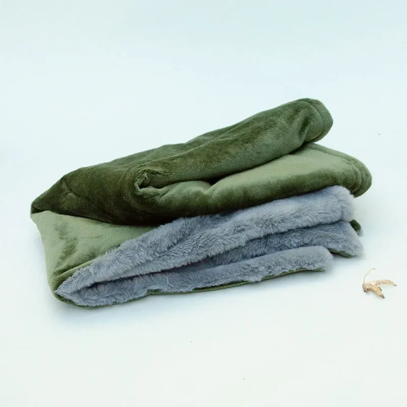Luxus Hundedecke "Plaid - Deluxe" oliv-grey