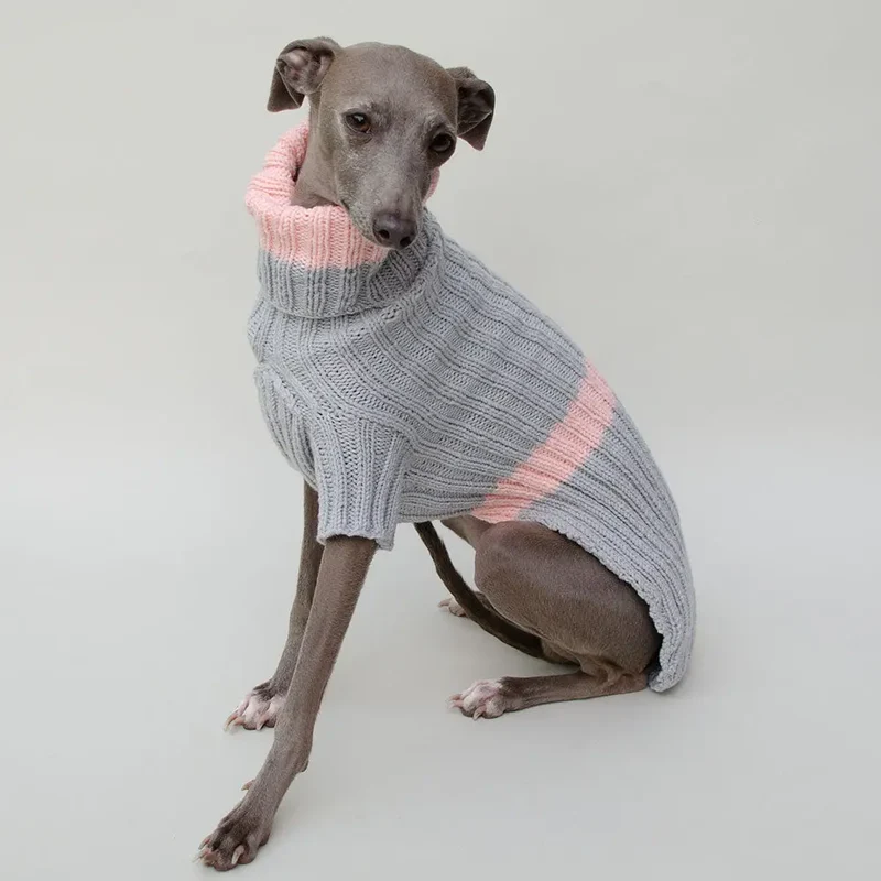 Hundepulli - grey/rosé - made in Germany