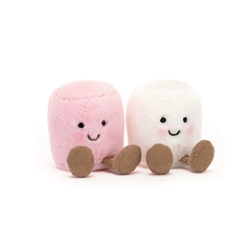 Rosa-weiße Amuseable Marshmallows Plüschtier