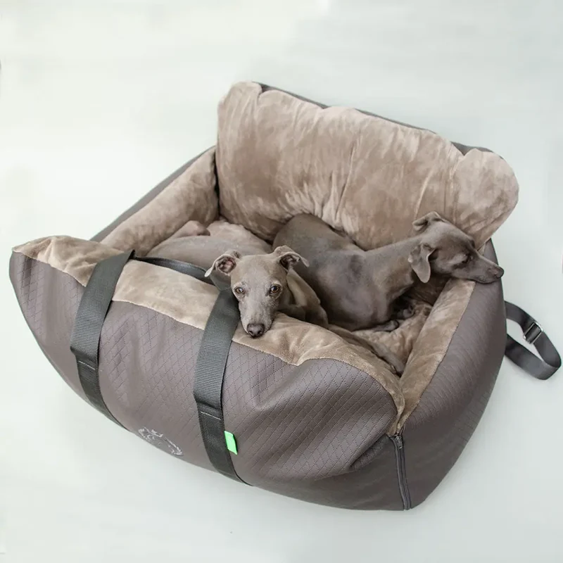 Hundeautositz „Deluxe Creme" – XXL