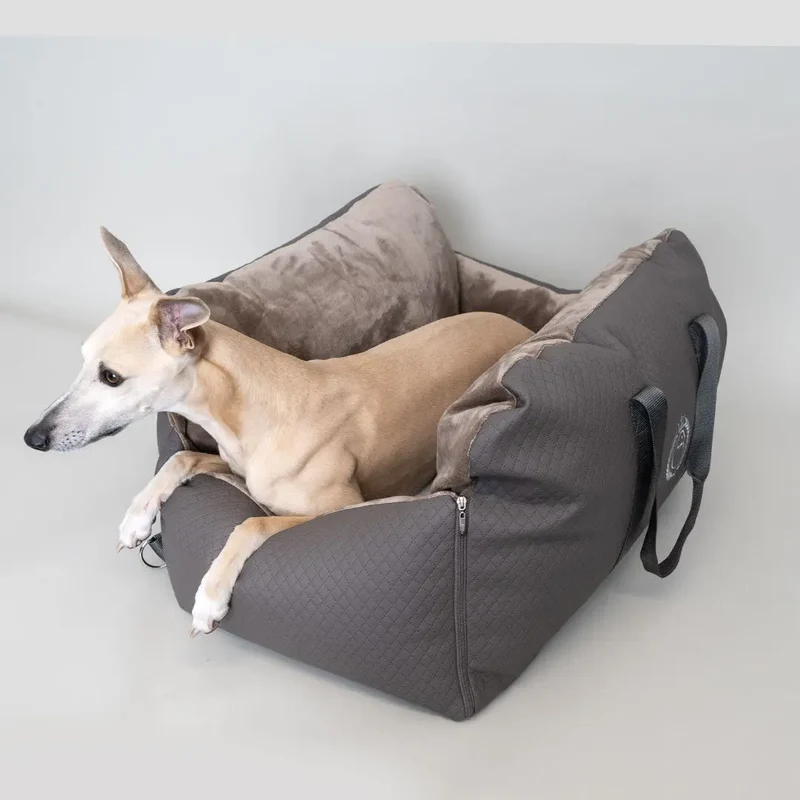 Hundeautositz „Deluxe Creme" – XXL