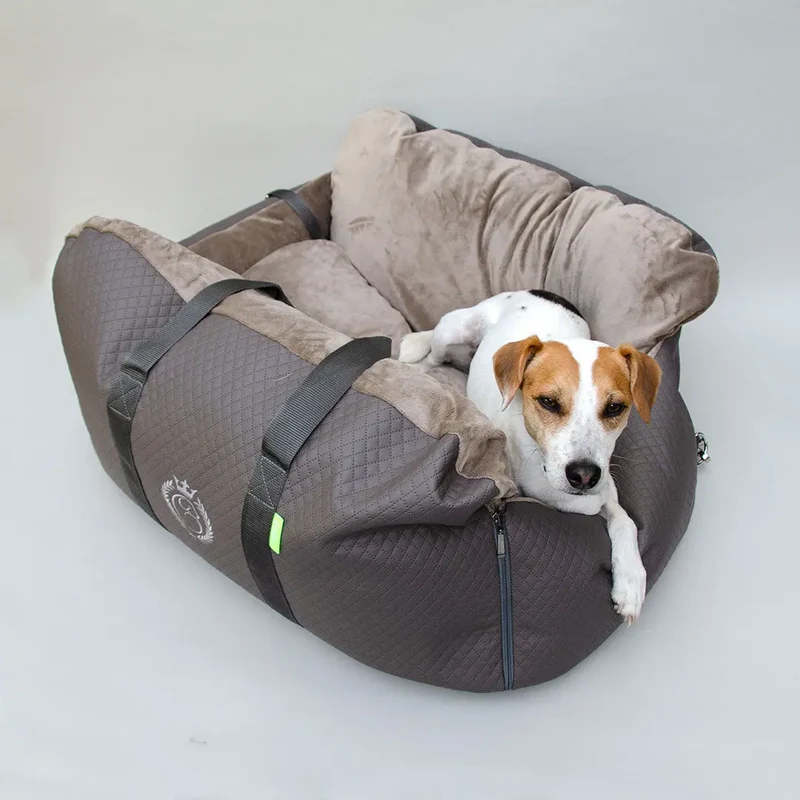 Hundeautositz „Deluxe Creme" – XXL