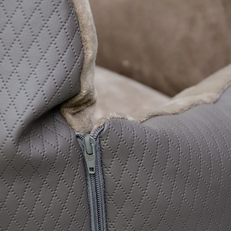 Hundeautositz „Deluxe Creme" – XXL