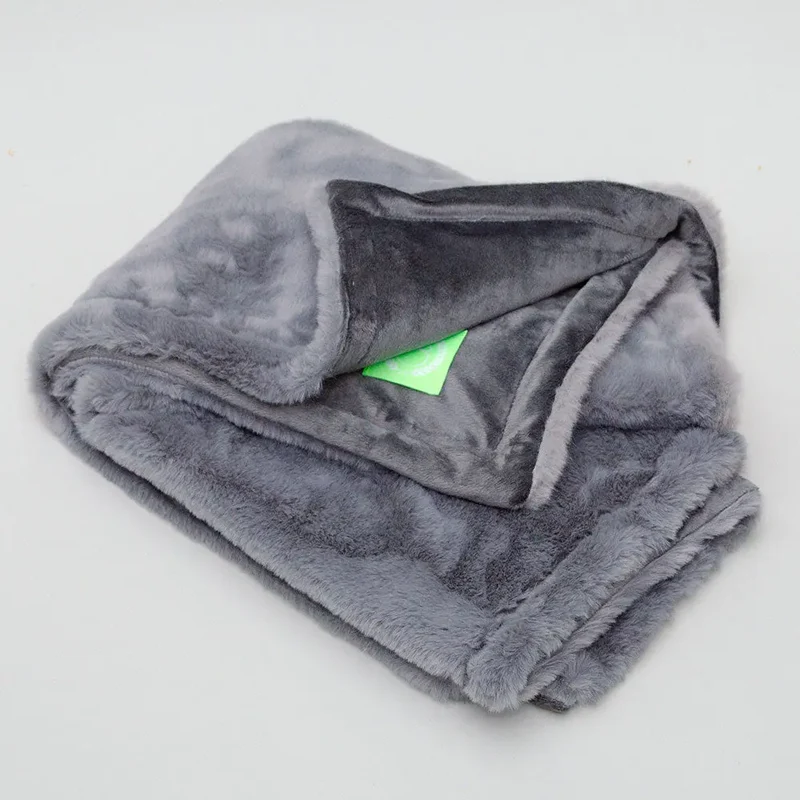 Luxus Hundedecke "Plaid - Deluxe" grau
